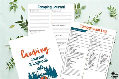 Camp Journal Printable Pdf